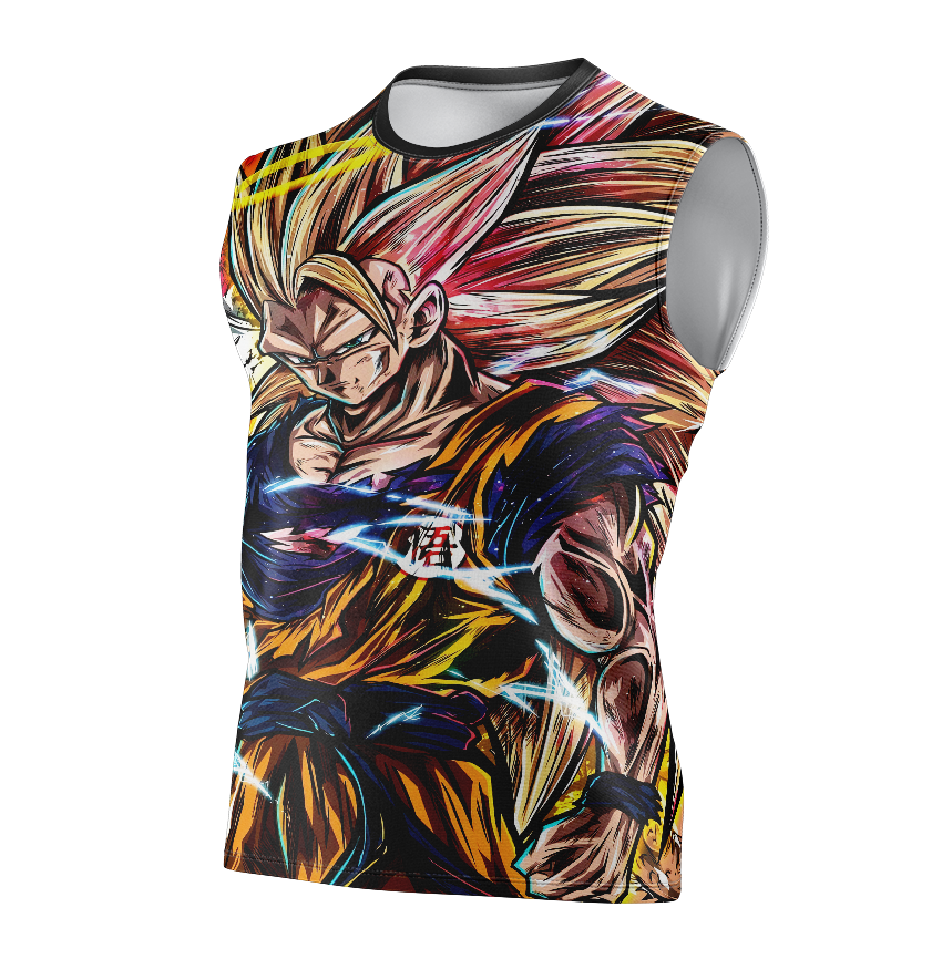 Goku Super Saiyan 3 Dragon Ball Z Anime T-Shirt - Short Sleeve