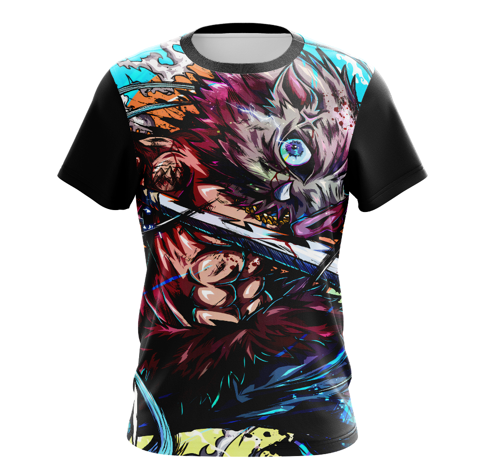 Inosuke Demon Slayer Anime T-Shirt - Short Sleeve