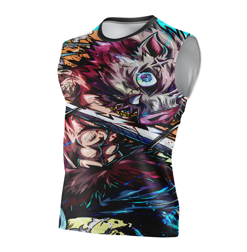 Inosuke Demon Slayer Anime T-Shirt - Tank Top