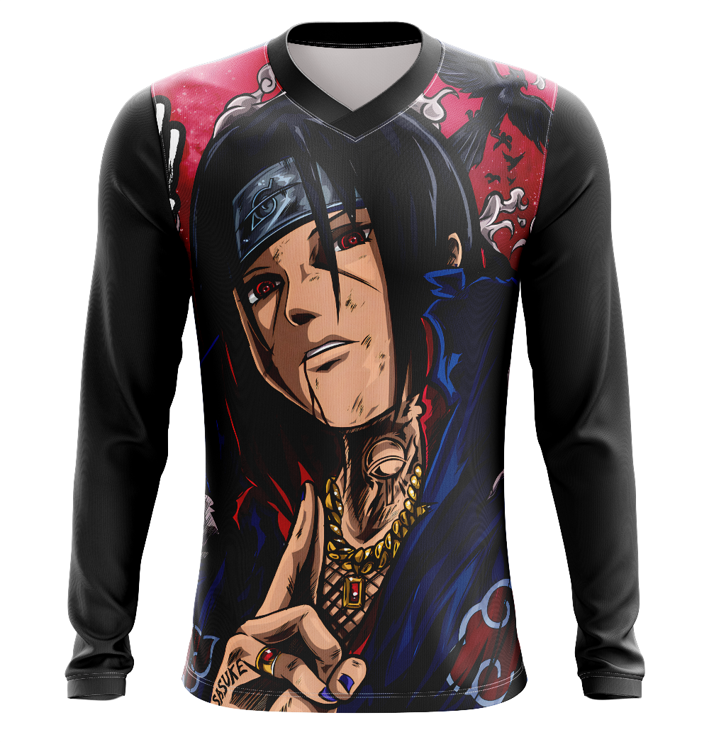 Itachi Uchiha Naruto Anime T-Shirt - Long Sleeve