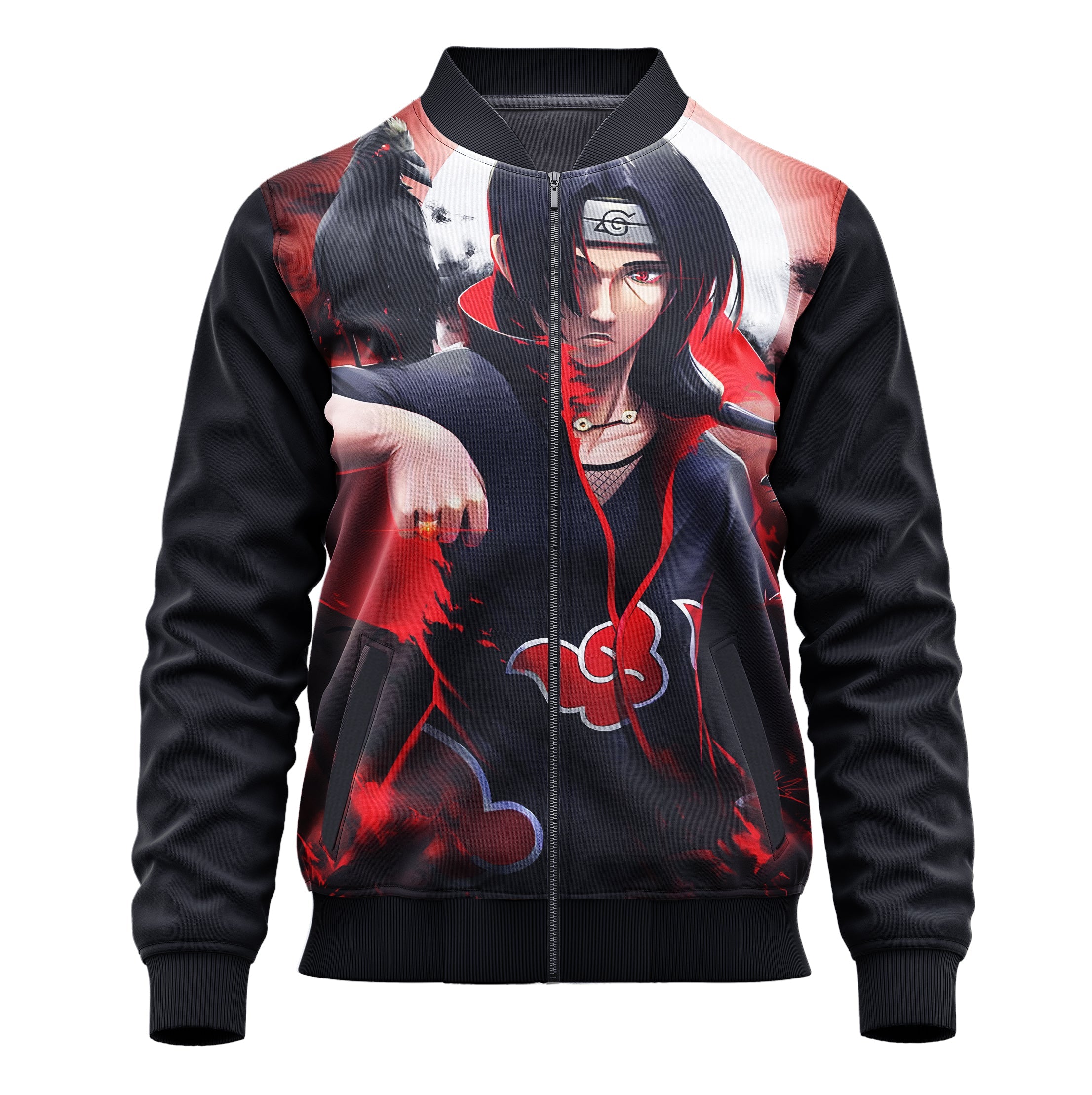Itachi Uchiha Genjutsu Naruto Jacket - Adult & Kids Cosplay Hoodie