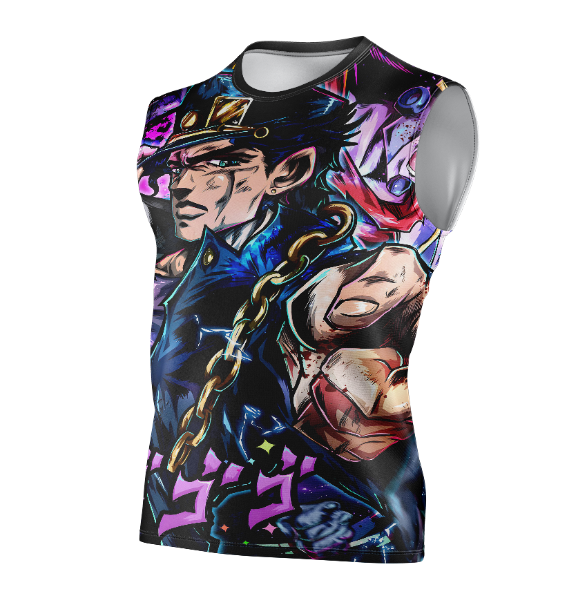 Jotaro JoJo's Bizarre Adventure Anime T-Shirt - Short Sleeve