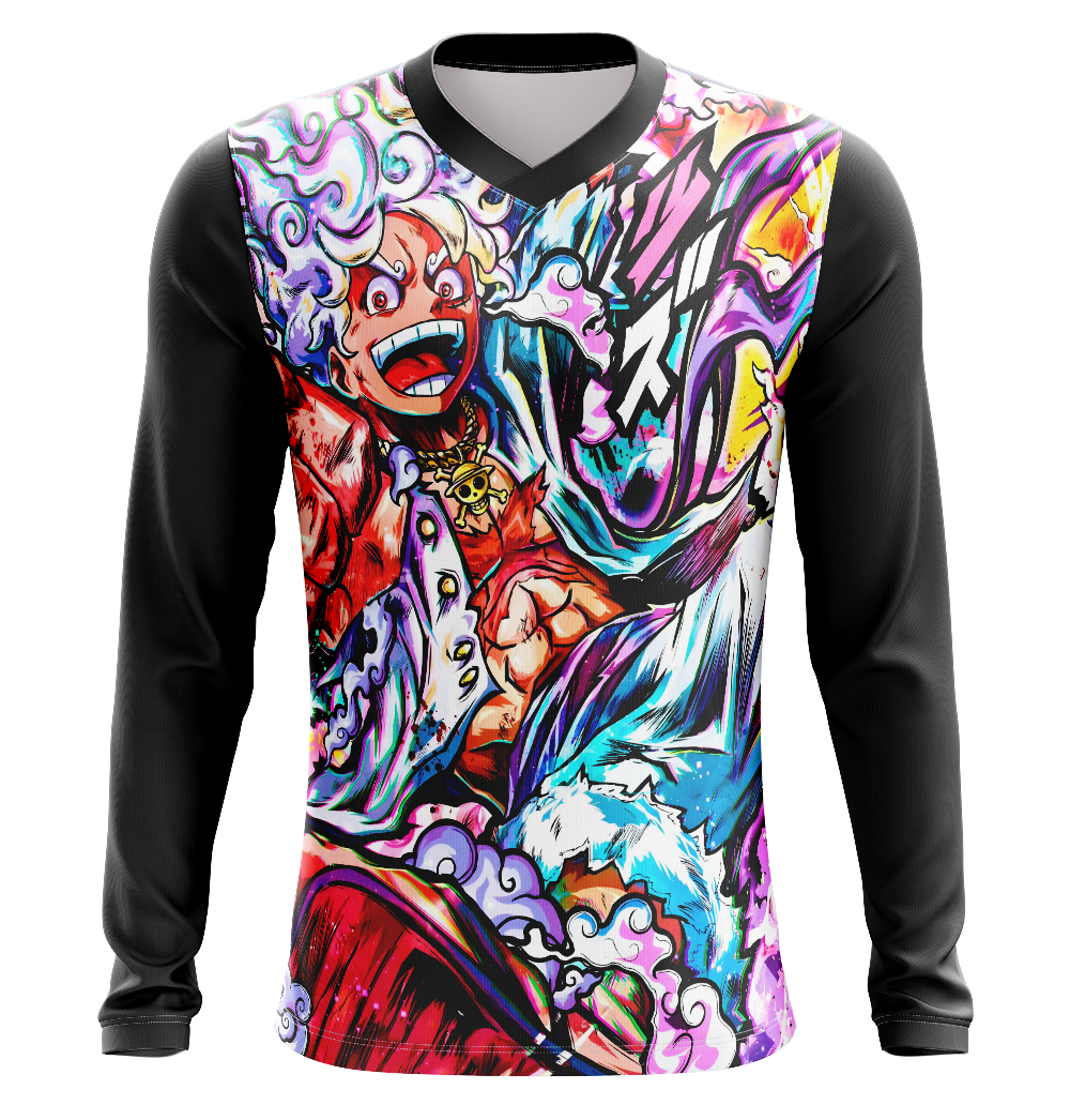 Luffy Gear 5 One Piece Anime T-Shirt - Long Sleeve
