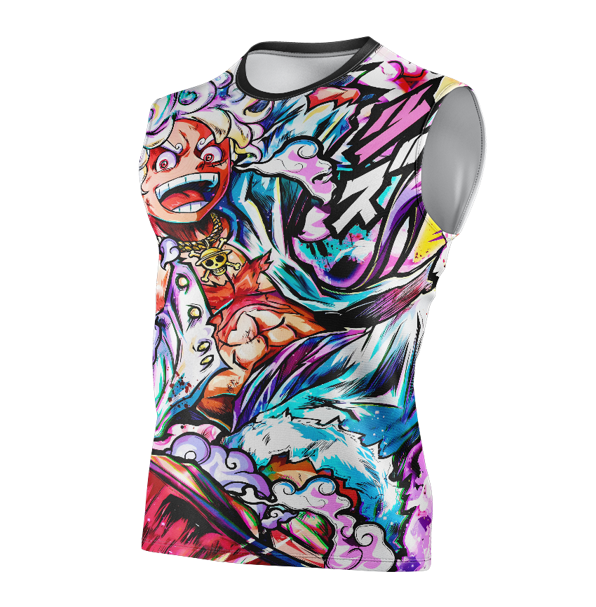 Luffy Gear 5 One Piece Anime T-Shirt - Short Sleeve