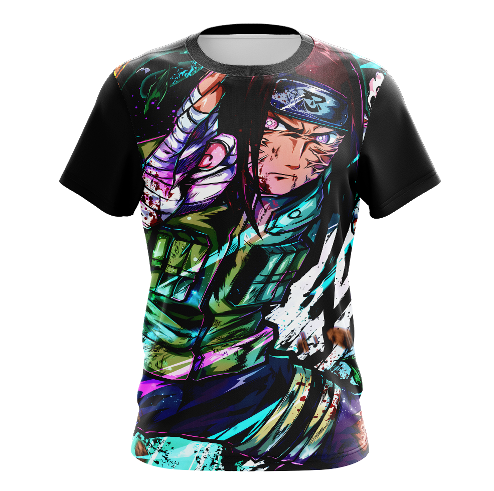 Neji Hyuga Naruto Shippuden Anime T-Shirt - Long Sleeve