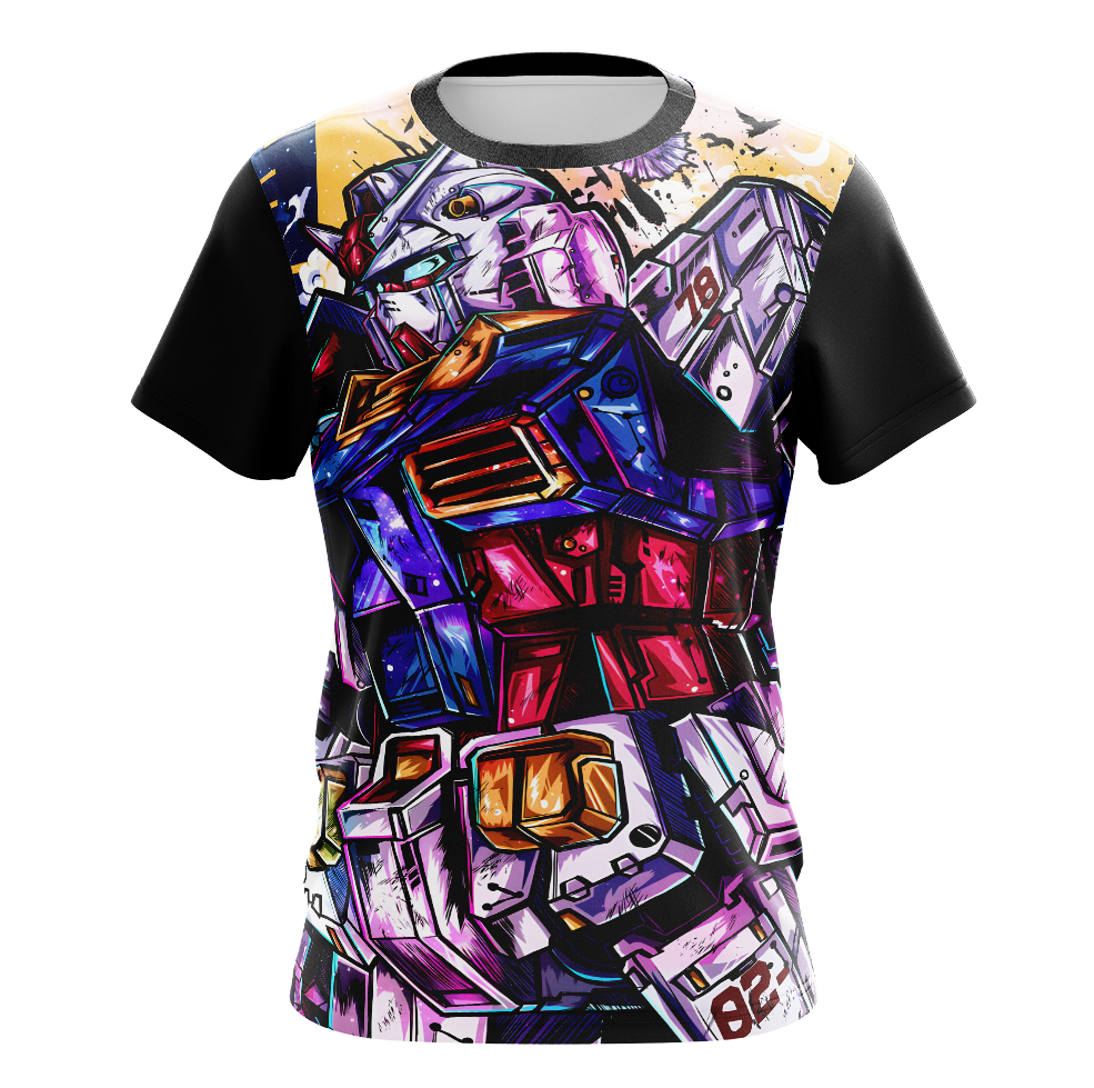 Gundam Mobile Suit Gundam Dry Fit T-Shirt - Tank Top 3D Print