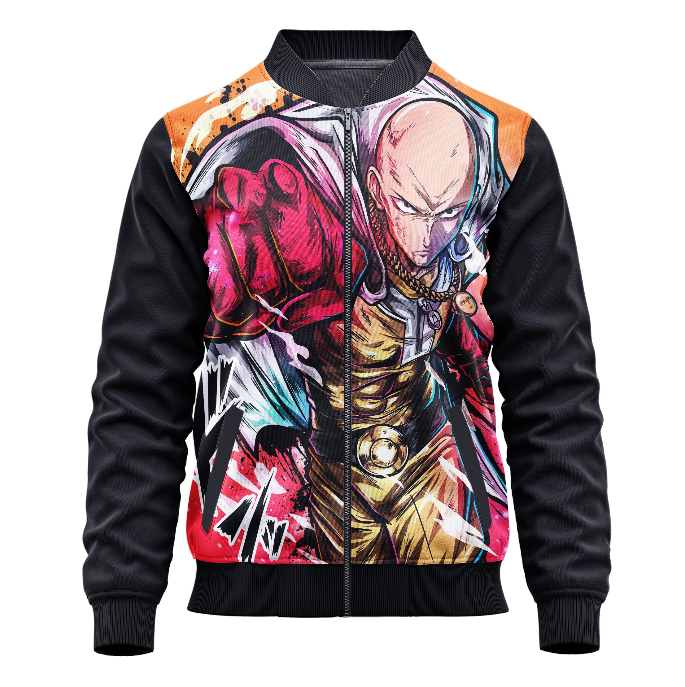 Saitama One Punch Man Jacket - Adult & Kids Cosplay Hoodie