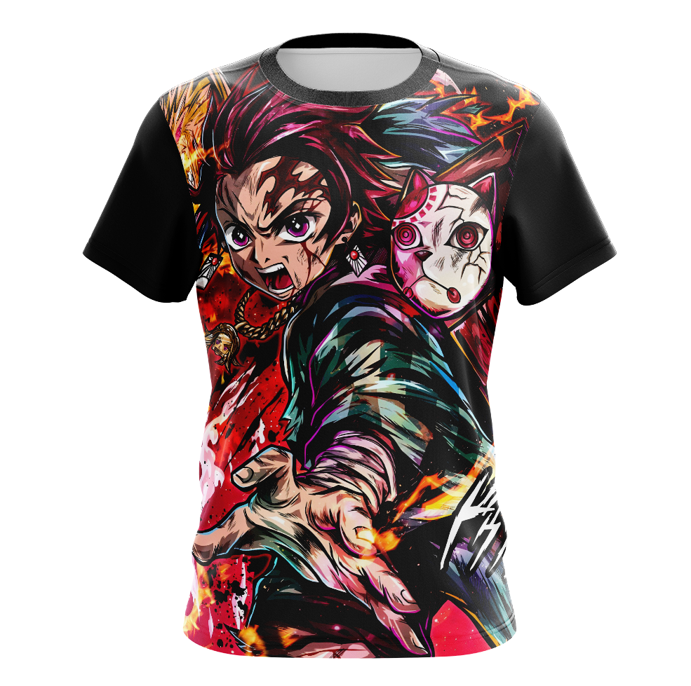 Tanjiro Kamado - Demon Slayer Short Sleeve T-Shirt
