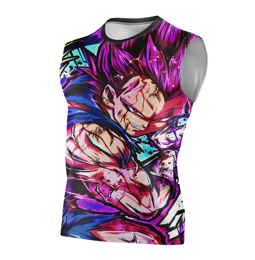 Vegeta Super Saiyan Rose Dragon Ball Super Dry Fit T-Shirt - Long Sleeve 3D Print