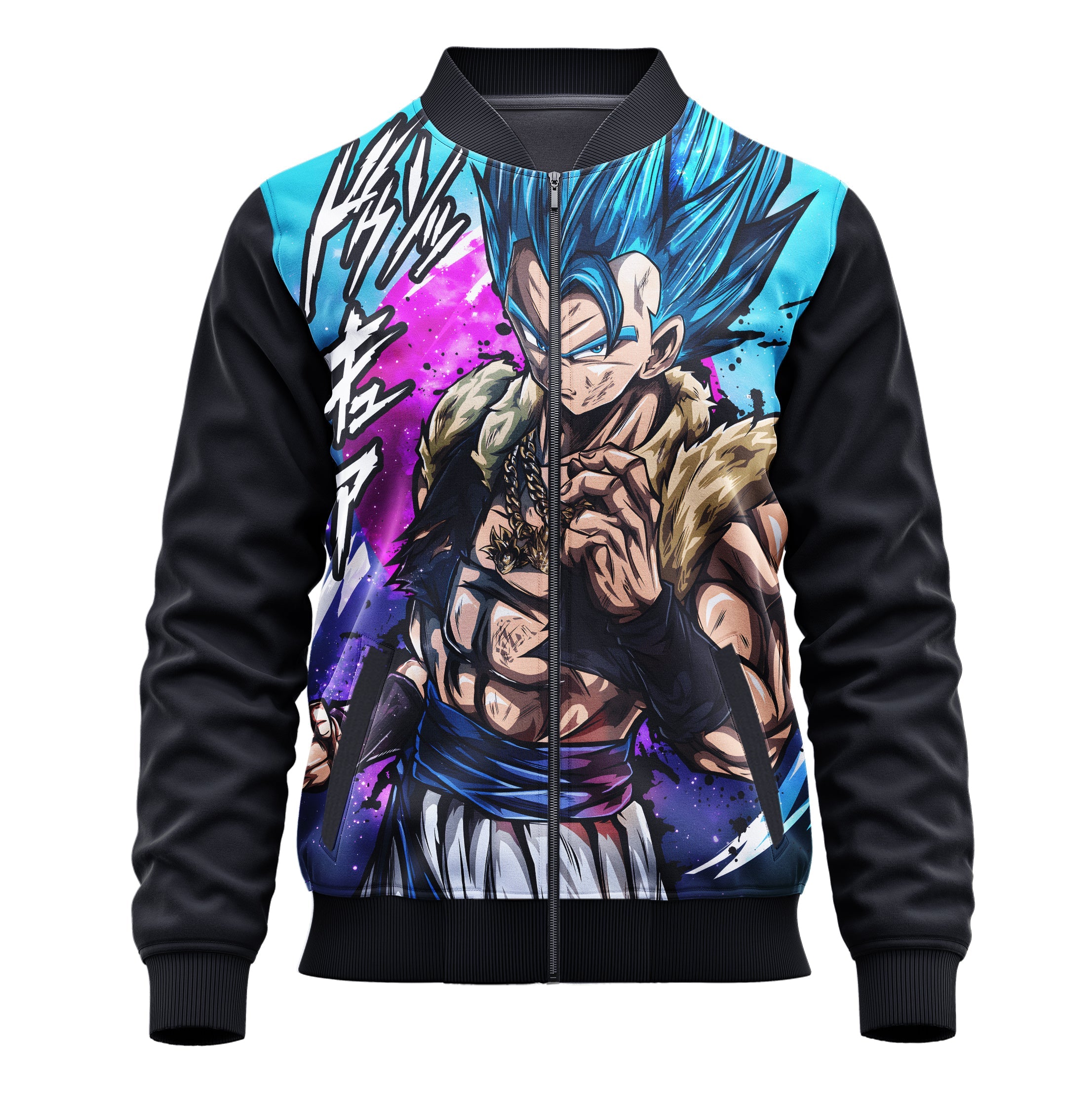Gogeta Super Saiyan Blue (Dragon Ball Super) 3D Print Jacket - Adult & Kids Unisex