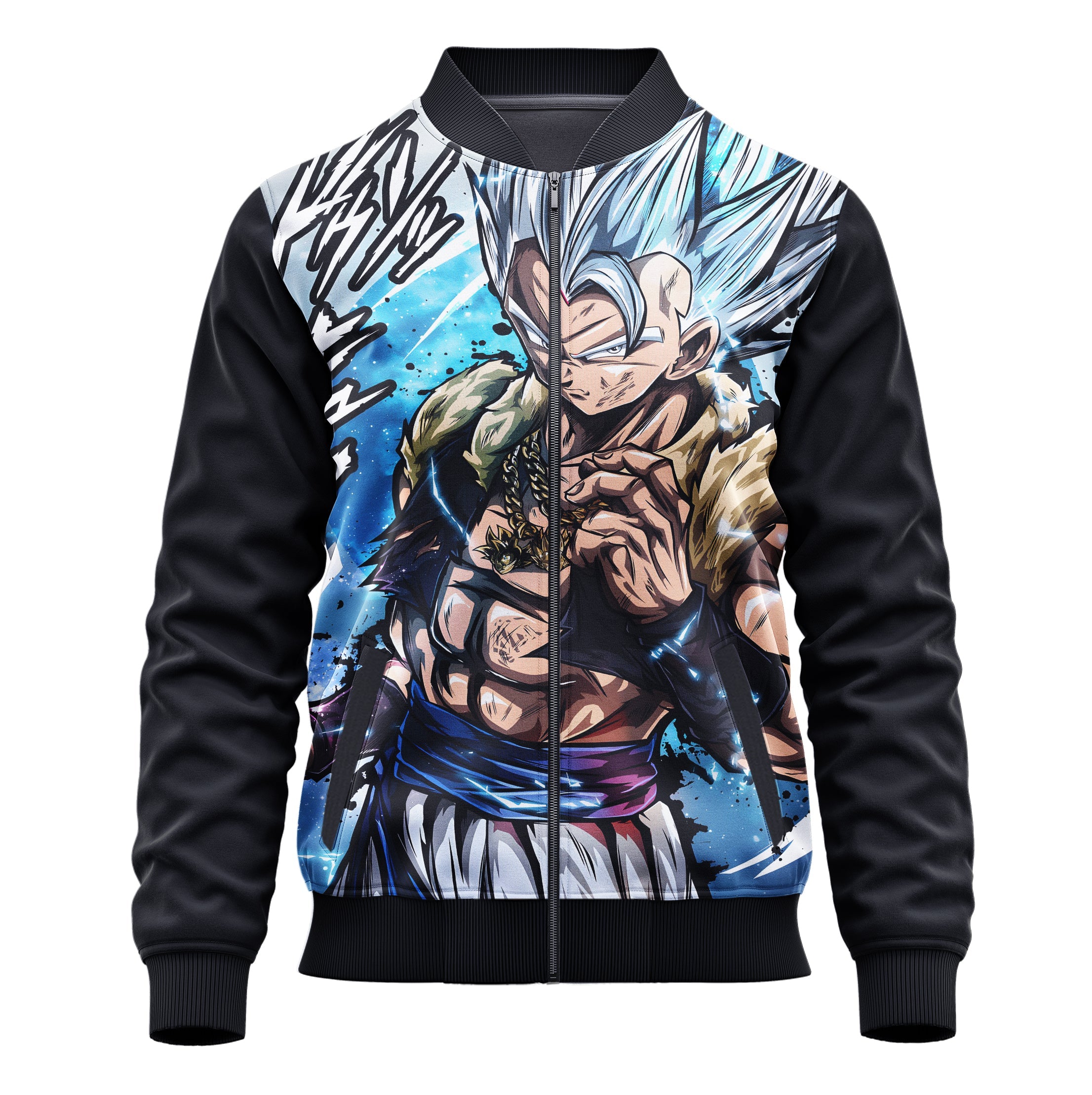 Gogeta Ultra Instinct (Dragon Ball Super) 3D Print Jacket - Adult & Kids Unisex