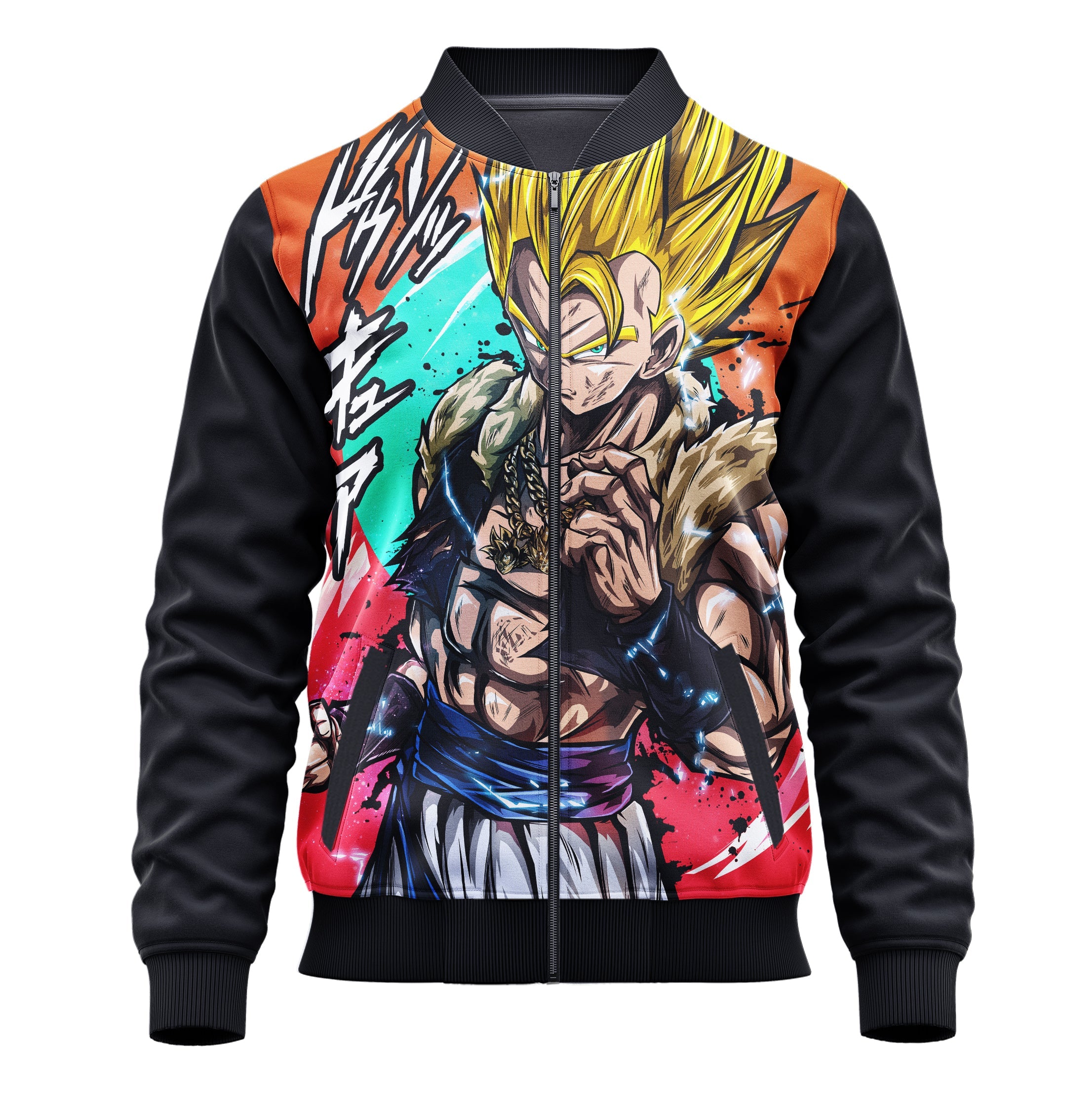 Gogeta Super Saiyan (Dragon Ball Super) 3D Print Jacket - Adult & Kids Unisex