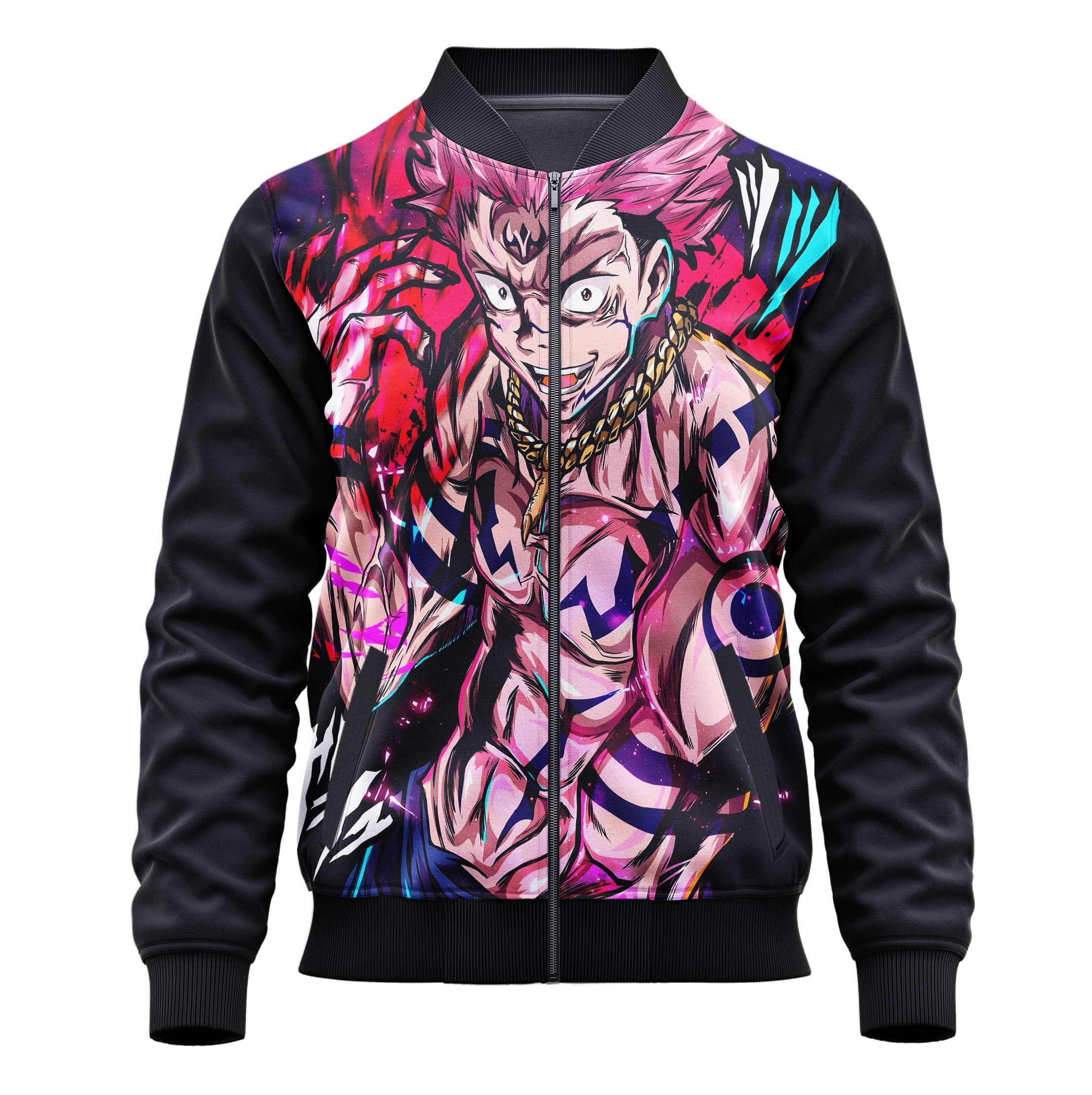 Ryomen Sukuna (Jujutsu Kaisen) 3D Print Jacket - Adult & Kids Unisex