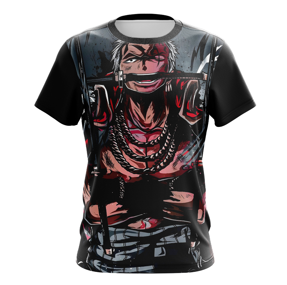 Zoro One Piece Dry Fit T-Shirt - Short Sleeve 3D Print