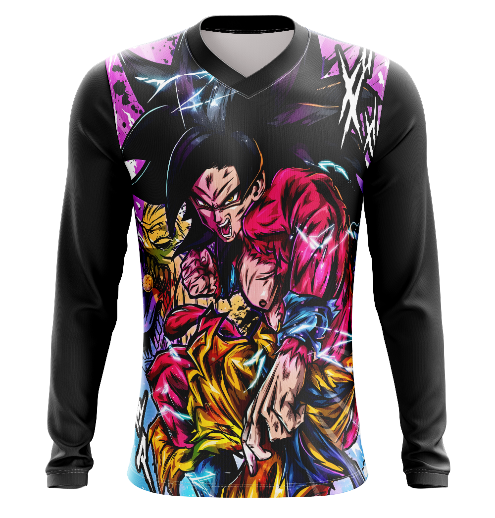 Goku SSJ4 Dragon Ball GT Dry Fit T-Shirt - Short Sleeve 3D Print