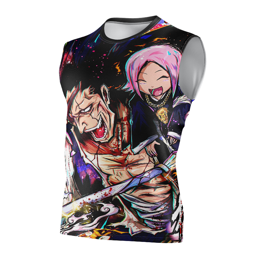 Kenpachi Zaraki & Yachiru Bleach Dry Fit T-Shirt - Tank Top 3D Print