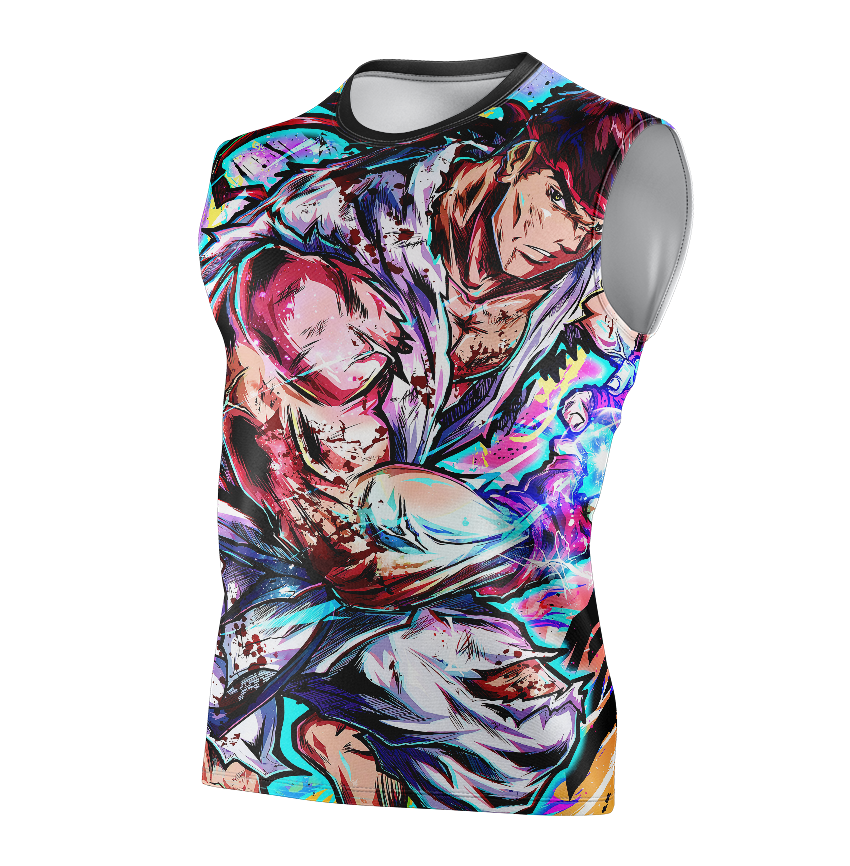 Ryu Street Fighter Dry Fit T-Shirt - Long Sleeve 3D Print