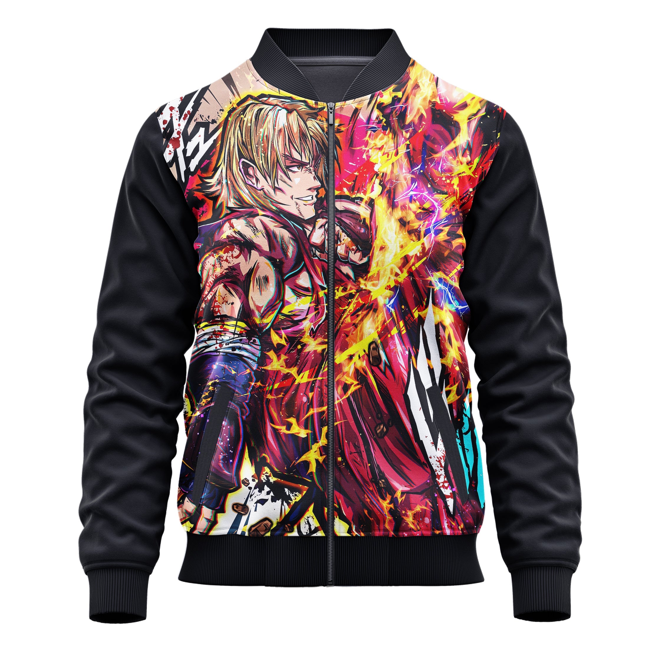 Ken (Street Fighter) 3D Print Jacket - Adult & Kids Unisex