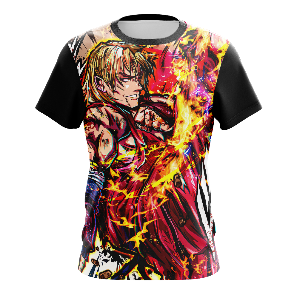 Ken Street Fighter Dry Fit T-Shirt - Tank Top 3D Print