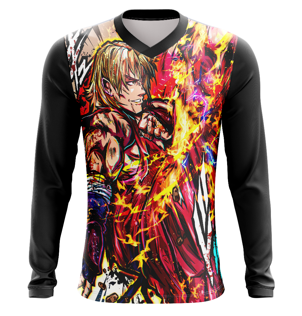 Ken Street Fighter Dry Fit T-Shirt - Short Sleeve 3D Print