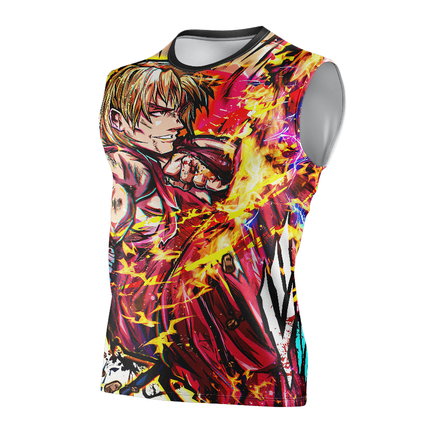 Ken Street Fighter Dry Fit T-Shirt - Tank Top 3D Print