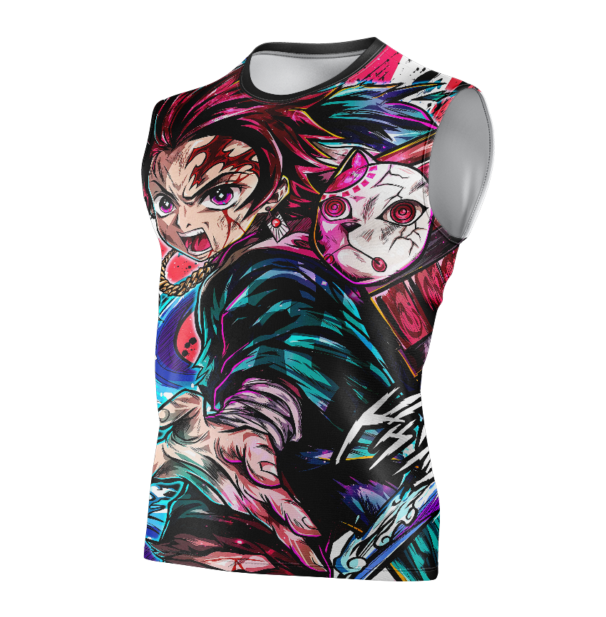 Tanjiro Demon Slayer Dry Fit T-Shirt - Tank Top 3D Print