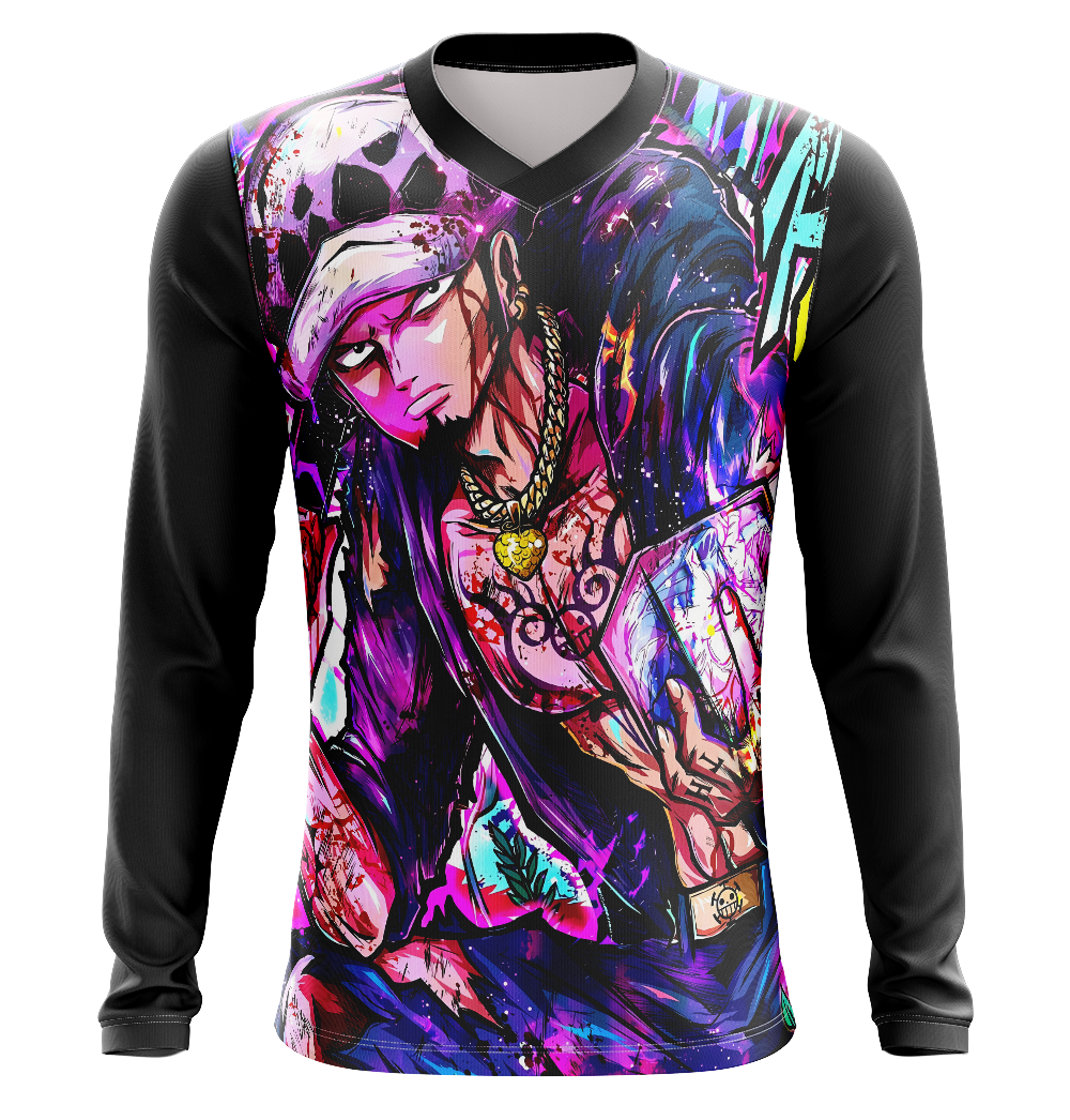 Trafalgar Law One Piece Dry Fit T-Shirt - Long Sleeve 3D Print