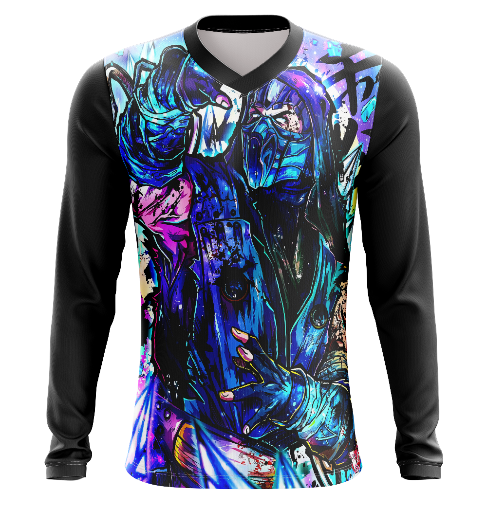 Sub-Zero Mortal Kombat Dry Fit T-Shirt - Short Sleeve 3D Print