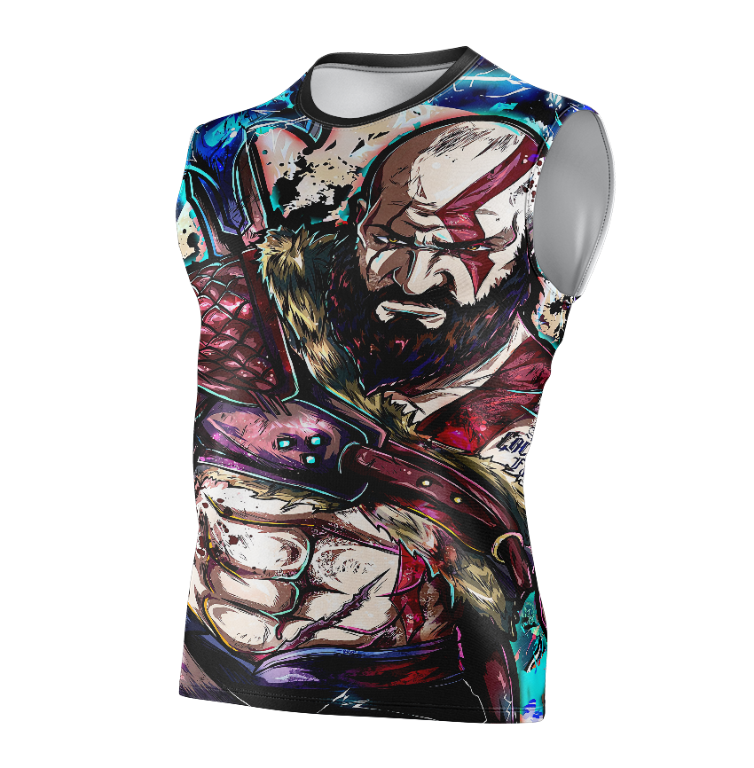 Kratos God of War Dry Fit T-Shirt - Tank Top 3D Print