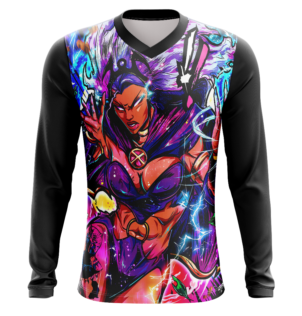 Storm X-Men '97 Dry Fit T-Shirt - Long Sleeve 3D Print