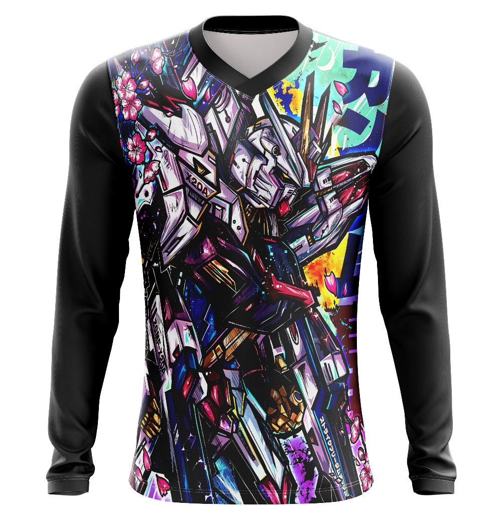 Gundam Mobile Suit Gundam Short Sleeve Shirt - Anime Cosplay Dry Fit Shirt