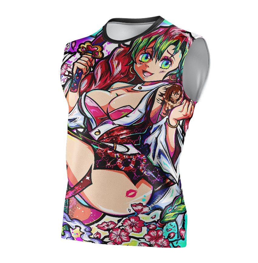 Mitsuri Kanroji Demon Slayer Dry Fit T-Shirt - Long Sleeve 3D Print