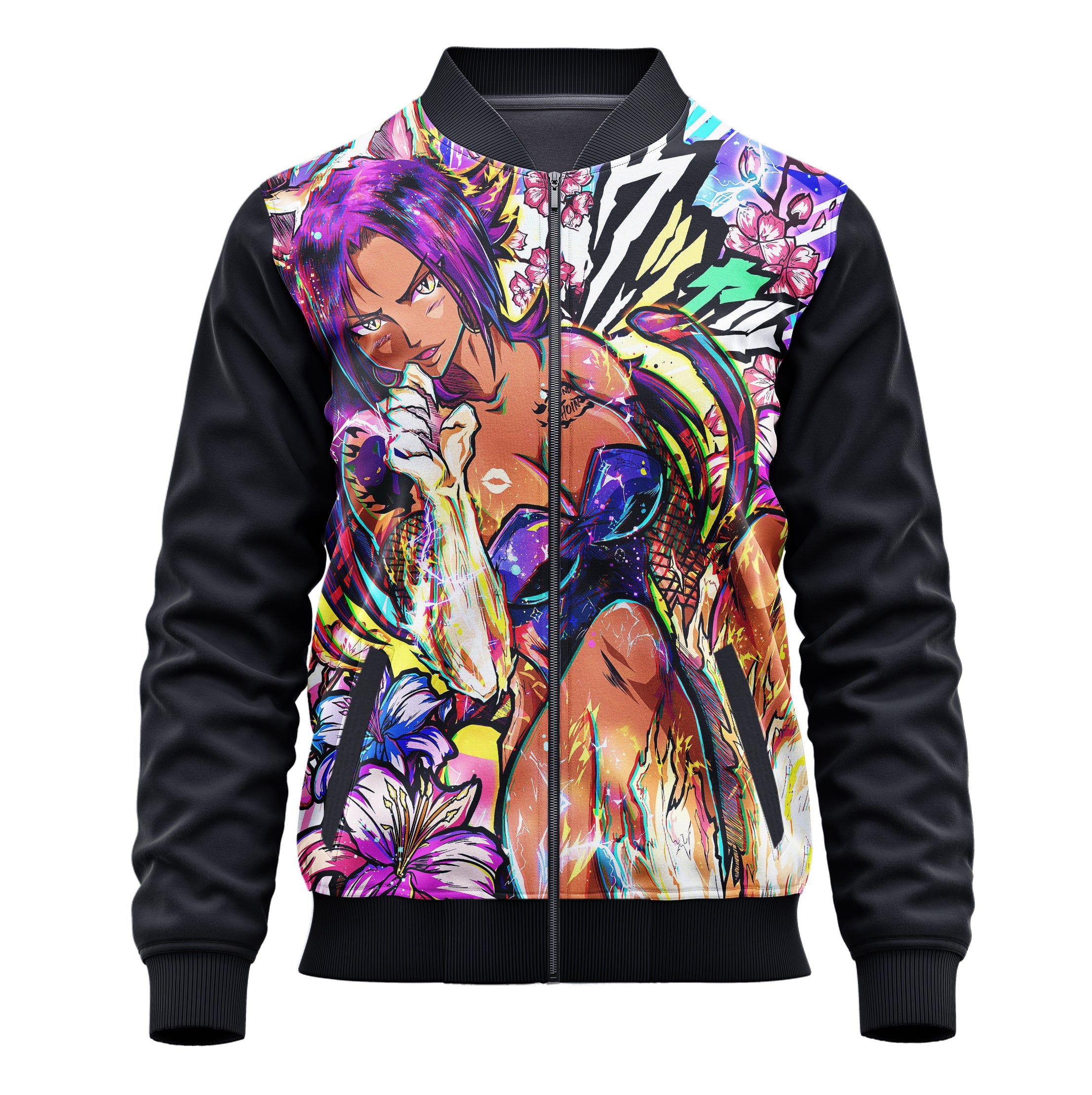 Yoruichi Shihoin (Bleach) 3D Print Jacket - Adult & Kids Unisex