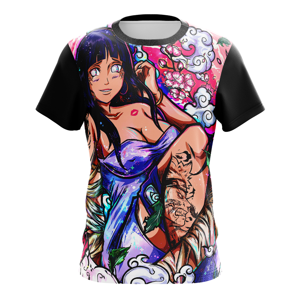 Hinata Hyuga Naruto Shippuden Dry Fit T-Shirt - Long Sleeve 3D Print