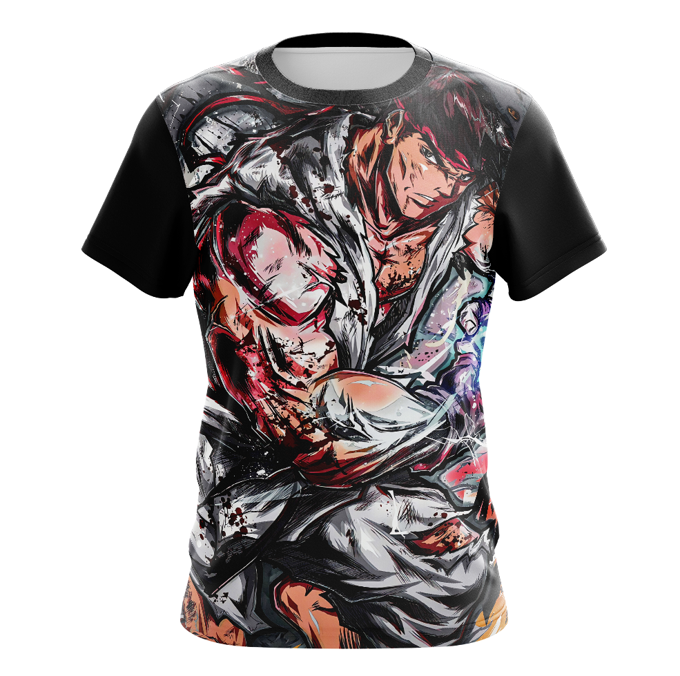 Ryu Street Fighter Short Sleeve Shirt - Cosplay Dry Fit Shirt