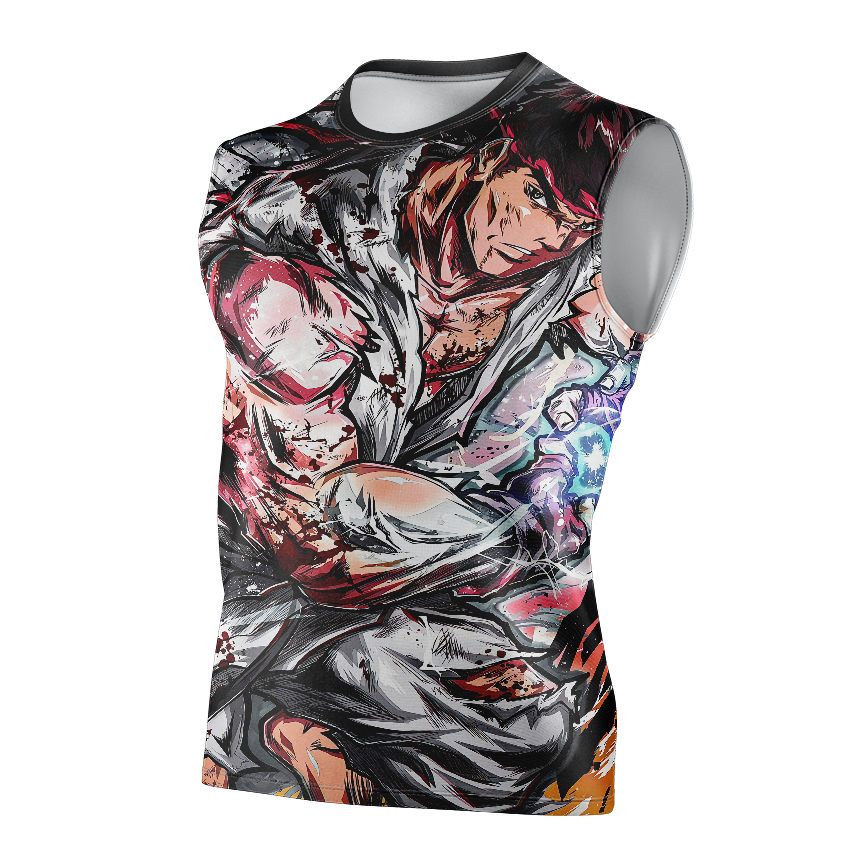 Ryu Street Fighter Short Sleeve Shirt - Cosplay Dry Fit Shirt