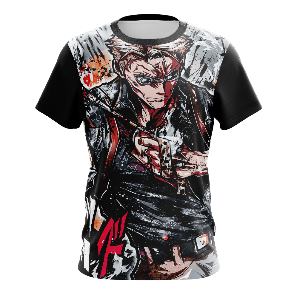Kento Nanami Jujutsu Kaisen Short Sleeve Shirt - Anime Cosplay Dry Fit Shirt
