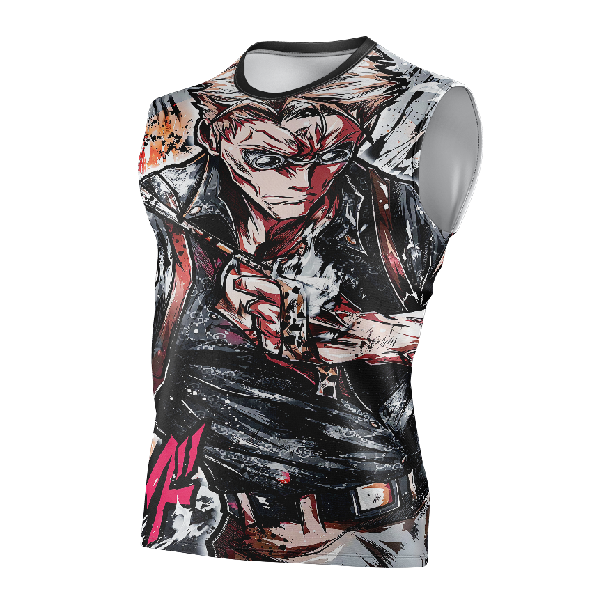 Kento Nanami Jujutsu Kaisen Short Sleeve Shirt - Anime Cosplay Dry Fit Shirt