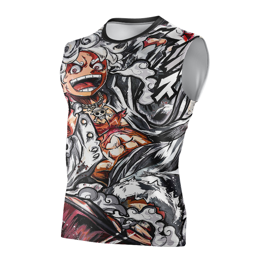 Monkey D. Luffy One Piece Tank Top - Anime Cosplay Dry Fit Shirt