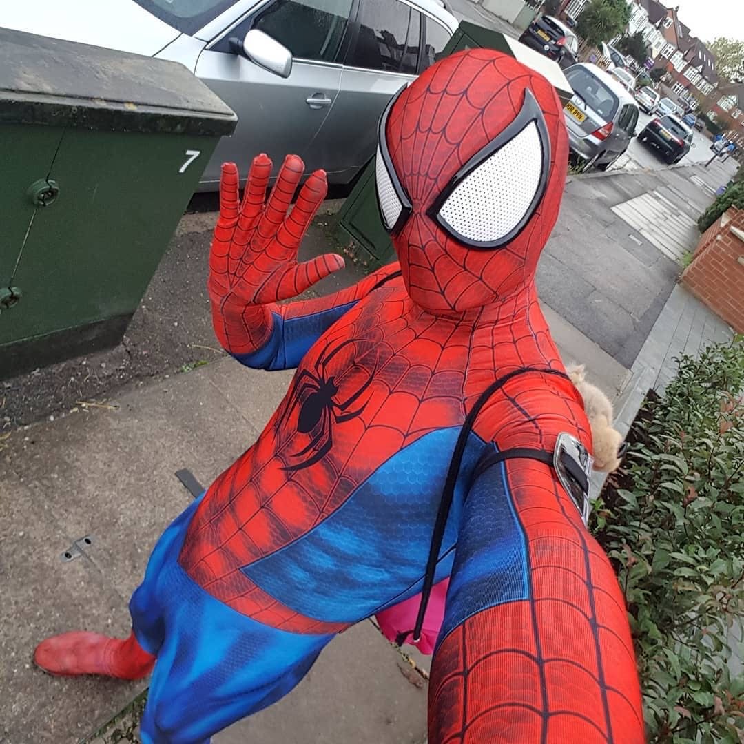 Spider-Man (Peter Parker Big Eyes Comic) Costume - Adult Premium Cosplay Suit