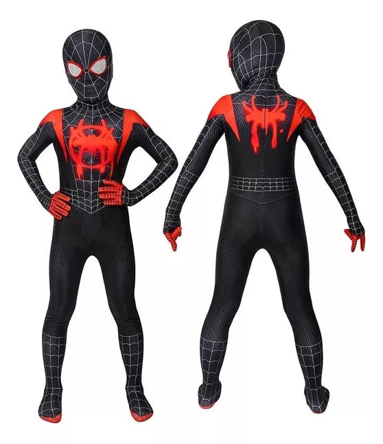 Miles Morales PS5 Spider-Verse Costume - Kids Cosplay Suit