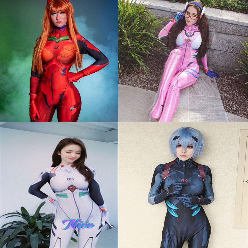 Asuka Neon Genesis Evangelion Costume - Women's Cosplay Suit