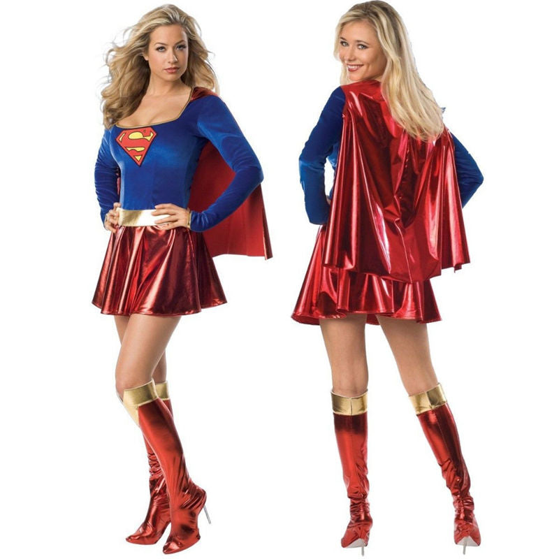 Supergirl Full Costume - Women's Adult & Kids Cosplay Suit