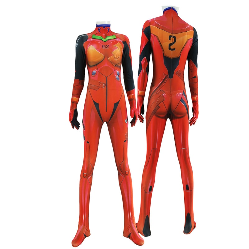 Asuka Neon Genesis Evangelion Costume - Women's Cosplay Suit