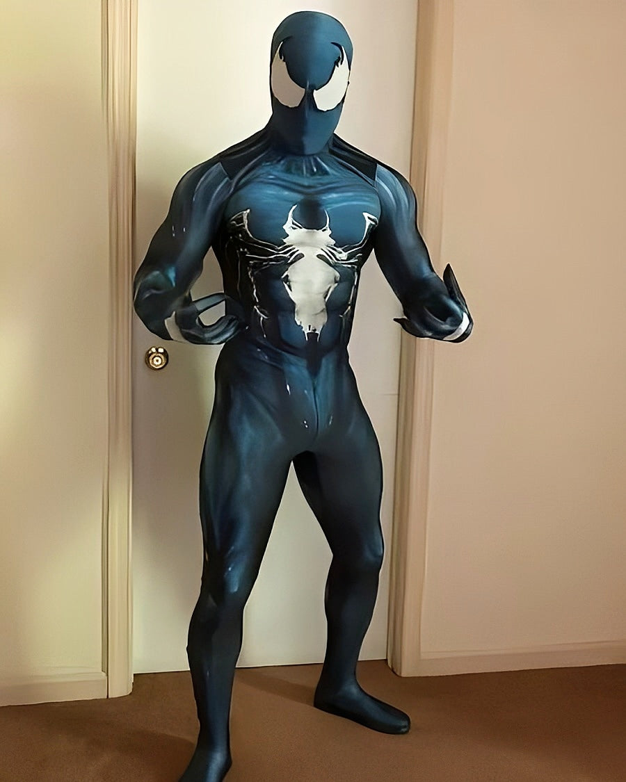 Venom Symbiote Costume - Adult Cosplay Suit with Premium Lenses