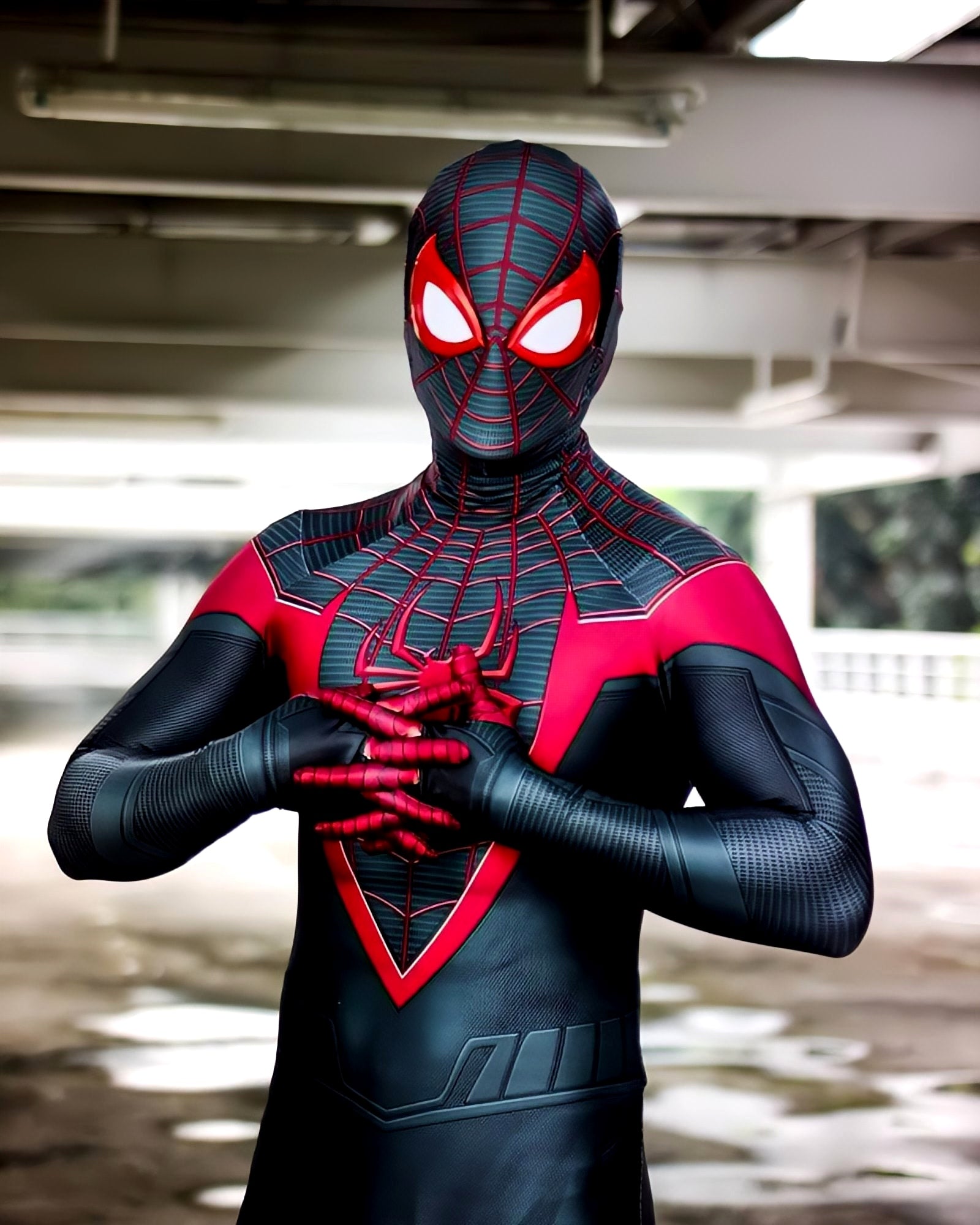 Miles Morales Ultimate Spider-Man Costume - Adult Premium Cosplay Suit