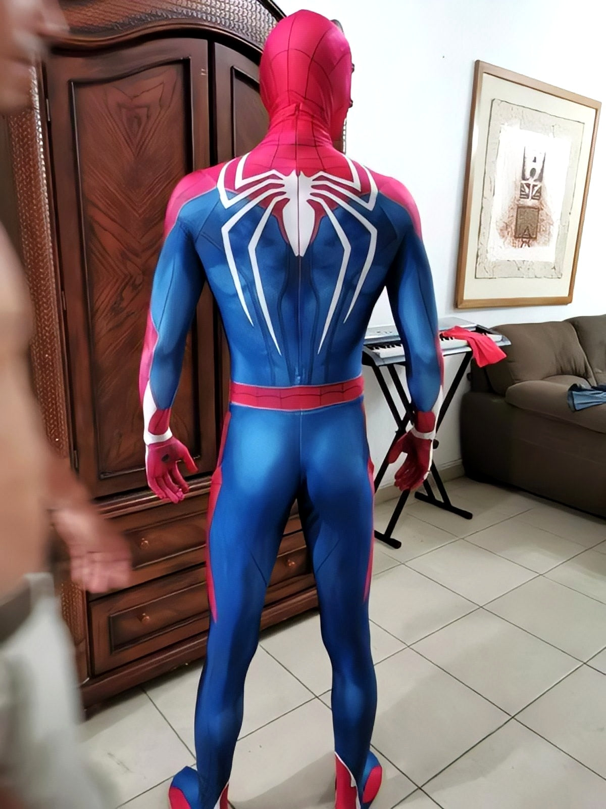 Spider-Man Advanced Suit Costume - PS4/PS5 Game Adult Cosplay Suit