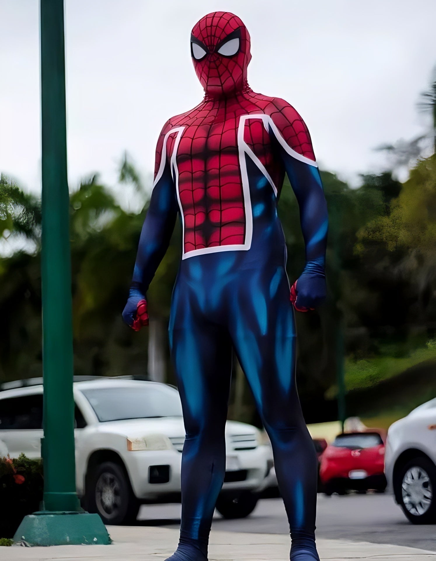 Spider-UK (British Spider-Man) Costume - Adult Premium Cosplay Suit
