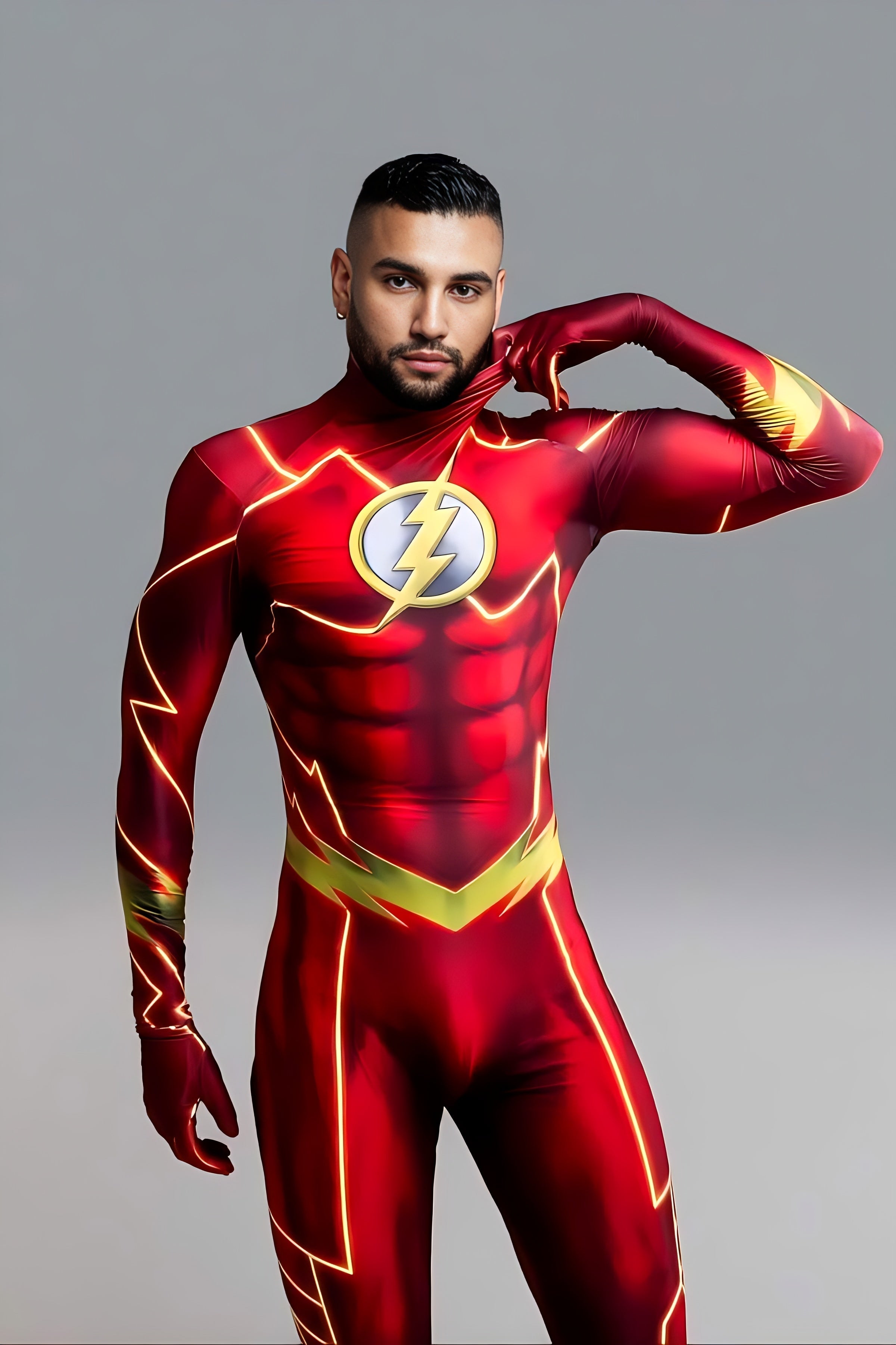 The Flash Costume with Mask - Justice League Adult & Kids Cosplay Suit