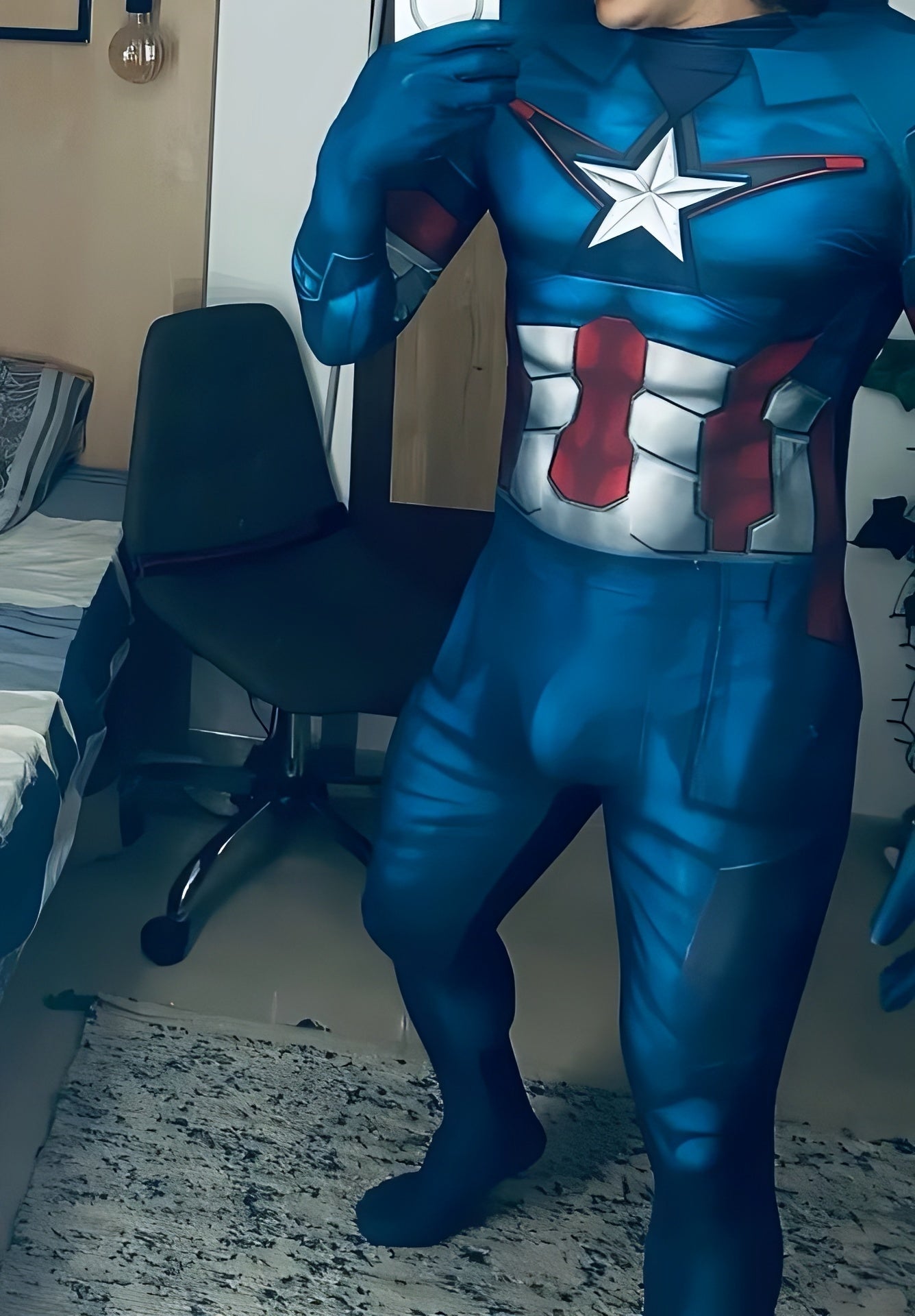 Captain America Avengers Costume - Adult Premium Cosplay Suit